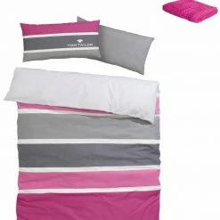 Auslauf 🔥 Bettwäsche »Felix«, TOM TAILOR, mit GRATIS-Zugabe: Gästehandtuch Anthrazit-grau, Grün-grau, Beere-grau ⌛ -Tom Tailor Verkaufsgeschäft 20211289