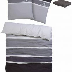 Auslauf 🔥 Bettwäsche »Felix«, TOM TAILOR, mit GRATIS-Zugabe: Gästehandtuch Anthrazit-grau, Grün-grau, Beere-grau ⌛ -Tom Tailor Verkaufsgeschäft 20211690