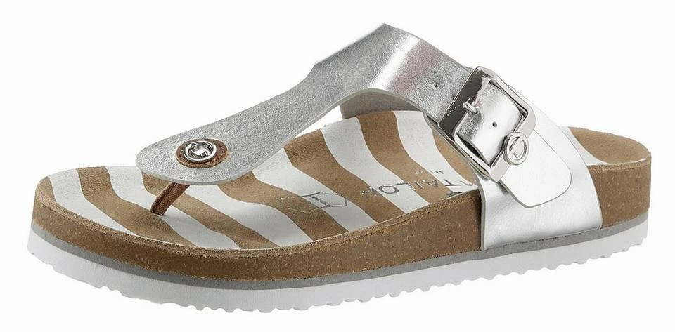 Brandneu 🎉 TOM TAILOR Zehentrenner mit atmungsaktiver Lederinnensohle Camelfarben, Roségoldfarben, Schwarz, Silberfarben 😉 8 Brandneu 🎉 TOM TAILOR Zehentrenner mit atmungsaktiver Lederinnensohle Camelfarben, Roségoldfarben, Schwarz, Silberfarben 😉 - Image 8