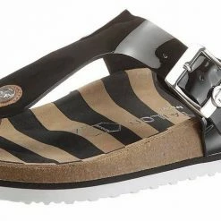 Brandneu 🎉 TOM TAILOR Zehentrenner mit atmungsaktiver Lederinnensohle Camelfarben, Roségoldfarben, Schwarz, Silberfarben 😉