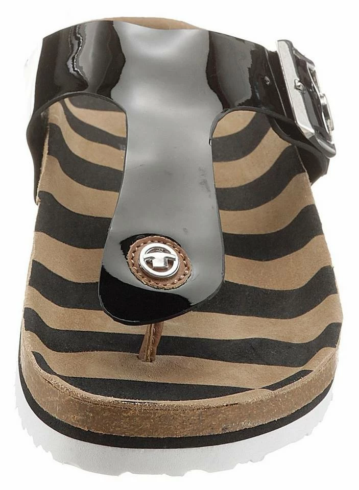 Brandneu 🎉 TOM TAILOR Zehentrenner mit atmungsaktiver Lederinnensohle Camelfarben, Roségoldfarben, Schwarz, Silberfarben 😉 4 Brandneu 🎉 TOM TAILOR Zehentrenner mit atmungsaktiver Lederinnensohle Camelfarben, Roségoldfarben, Schwarz, Silberfarben 😉 - Image 4