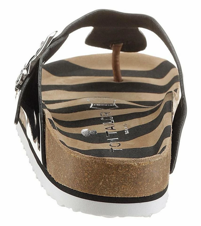 Brandneu 🎉 TOM TAILOR Zehentrenner mit atmungsaktiver Lederinnensohle Camelfarben, Roségoldfarben, Schwarz, Silberfarben 😉 2 Brandneu 🎉 TOM TAILOR Zehentrenner mit atmungsaktiver Lederinnensohle Camelfarben, Roségoldfarben, Schwarz, Silberfarben 😉 - Image 2