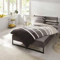 Auslauf 🔥 Bettwäsche »Felix«, TOM TAILOR, mit GRATIS-Zugabe: Gästehandtuch Anthrazit-grau, Grün-grau, Beere-grau ⌛ -Tom Tailor Verkaufsgeschäft 20948892