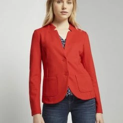 Angebote 🛒 TOM TAILOR Kurzblazer mit Ottoman-Struktur Deep black, Plum blossom lilac, Soft leaf green, Strong Red 🔥 -Tom Tailor Verkaufsgeschäft 212e1bb0 dec6 5987 bd8c 8de01f6dac66