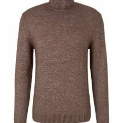 Auslauf 🎁 TOM TAILOR Strickpullover »Melierter Rollkragenpullover mit recyceltem Polyester« Soft beige melange, Dark prune melange 🥰 -Tom Tailor Verkaufsgeschäft 21336e95 3968 5f50 b62e 904f33a055e3