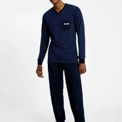 Angebote 🌟 TOM TAILOR Pyjama »Pyjama, lang« (2 tlg) ❤️ -Tom Tailor Verkaufsgeschäft 216659f7 630a 5ae6 9eca b0e1703263a9
