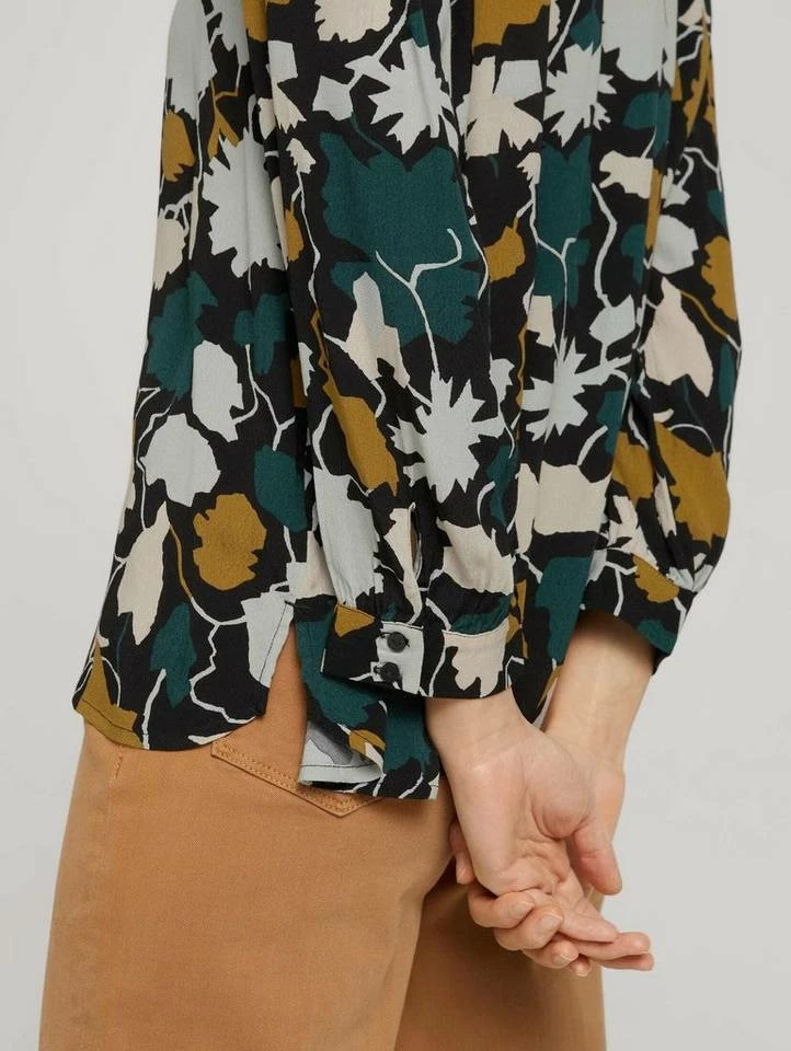 Angebote 🔔 TOM TAILOR Langarmbluse »Stehkragen Bluse mit LENZING(TM) ECOVERO(TM)« Beige large dot design, Black large dot design, Green large floral design, Green small floral design 🎁 5 Angebote 🔔 TOM TAILOR Langarmbluse »Stehkragen Bluse mit LENZING(TM) ECOVERO(TM)« Beige large dot design, Black large dot design, Green large floral design, Green small floral design 🎁 - Image 5