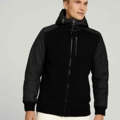 Billig 😉 TOM TAILOR Strickjacke »Nylon-Strickjacke mit Kapuze« 🌟