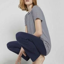 Bestes Angebot ✔️ TOM TAILOR Pyjamaoberteil »Kurzes Pyjama Oberteil mit Streifen« 😍 -Tom Tailor Verkaufsgeschäft 225f8edb 52ff 525a 8128 96f97d155b4d