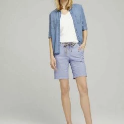 Großhandel 🤩 TOM TAILOR Bermudas »Chino Bermuda Shorts mit Gürtel« Soft vanilla, Blue stripe pants, Deep black, Sky Captain Blue 🌟 -Tom Tailor Verkaufsgeschäft 236e115e 4794 55e5 91b6 5ce442921409