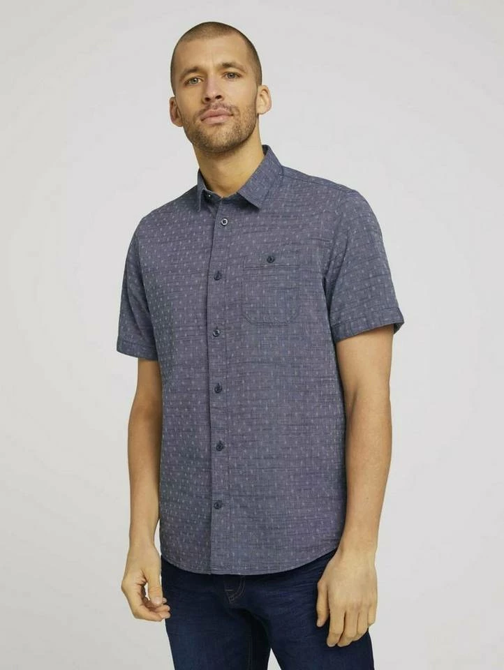 Top 10 🔔 TOM TAILOR Kurzarmhemd Navy white fil a fil (17715), White blue fil a fil (17714) 😀 2 Top 10 🔔 TOM TAILOR Kurzarmhemd Navy white fil a fil (17715), White blue fil a fil (17714) 😀 - Image 2