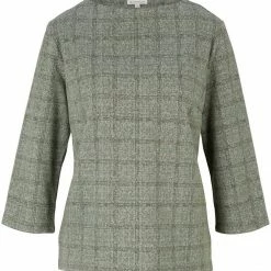 Auslauf 😍 TOM TAILOR Sweatshirt in modischer Karo-Optik Offwhite jacquard (grau, meliert), Brown jacquard check, Green jacquard check (mintgr&uuml;n) 🤩 -Tom Tailor Verkaufsgeschäft 23f5fcb3 9b09 530b b338 ee3114c9ce52