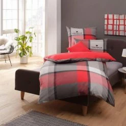Blitzangebot 👏 Bettwäsche »Lenny«, TOM TAILOR, mit Gratis-Zugabe: Kissenhülle Rot, Beige, Türkis 🎁 -Tom Tailor Verkaufsgeschäft 24138850