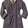 Beste Bewertungen von 😍 Unisex-Bademantel »Wellness«, TOM TAILOR, mit Paspel Anthrazit, Wei&szlig; 🛒
