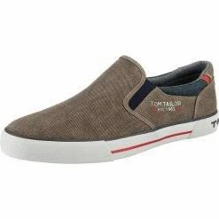 Rabatt 🔥 TOM TAILOR »Sportliche Slipper« Slipper Weiß, Grau, Mud, White 😀 -Tom Tailor Verkaufsgeschäft 25195574 9cee 542b 8fa7 40d8b151a604