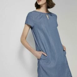 Brandneu 🛒 TOM TAILOR Jerseykleid »Lyocell T-Shirt-Kleid im 👖 Jeanslook« Mid stone wash denim, Blue Denim 🔥 -Tom Tailor Verkaufsgeschäft 260d2b10 6c6c 5b71 a268 7a73d62b311f