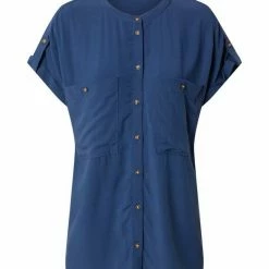 Aktion 🎁 TOM TAILOR Langarmbluse »Kurzarm Hemdbluse mit LENZING(TM) ECOVERO(TM)« Dusty pastel pink, Dark Denim Blue 🎉 -Tom Tailor Verkaufsgeschäft 268757a1 8952 527f 9005 d6a85ca00d73