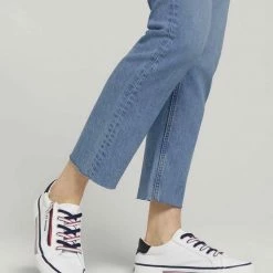 Aktion 👍 TOM TAILOR Denim »Sneaker mit Reißverschluss-Details« 👟 Sneaker White, Navy 🎁 -Tom Tailor Verkaufsgeschäft 26d4b44b b03c 5c0f 98be aebd6e6024f9
