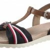 Blitzangebot 🌟 TOM TAILOR Riemchensandale mit gestreiftem Textilband 🎉