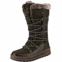 Neu 😀 TOM TAILOR »Winterstiefel« Winterstiefel Khaki, Schwarz 😉 -Tom Tailor Verkaufsgeschäft 26f6deaa 4a71 5847 9725 c3472aa06a70