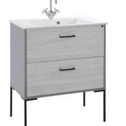 Billig 🥰 TOM TAILOR Waschtisch »Finn«, Breite 77 cm, Graphitwood, Klipp-Technik 🎁