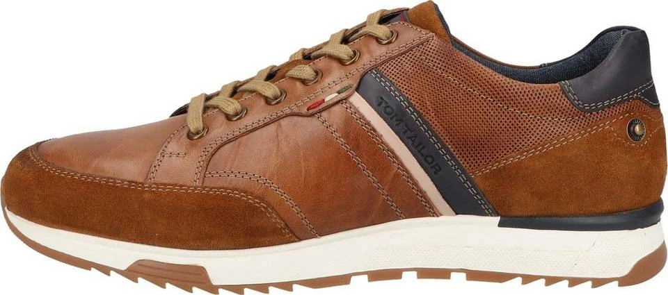 Budget 🔥 TOM TAILOR »Leder« 👟 Sneaker Cognac 00205, Navy 00003 ❤️ 2 Budget 🔥 TOM TAILOR »Leder« 👟 Sneaker Cognac 00205, Navy 00003 ❤️ - Image 2