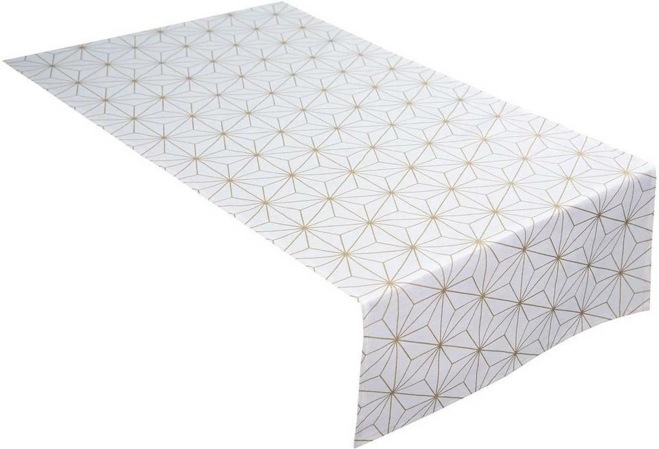 Am billigsten 🥰 TOM TAILOR Tischläufer »Golden Chrystals« Petrol-goldfarben, Weiß-goldfarben 😍 3 Am billigsten 🥰 TOM TAILOR Tischläufer »Golden Chrystals« Petrol-goldfarben, Weiß-goldfarben 😍 – Bild 3
