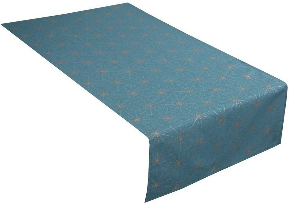 Am billigsten 🥰 TOM TAILOR Tischläufer »Golden Chrystals« Petrol-goldfarben, Weiß-goldfarben 😍 1 Am billigsten 🥰 TOM TAILOR Tischläufer »Golden Chrystals« Petrol-goldfarben, Weiß-goldfarben 😍