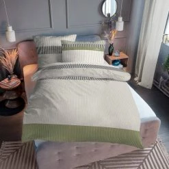 Billig 🛒 Bettwäsche »Dashed Stripe«, TOM TAILOR, in Streifenoptik Forest, Indigo blue, Rose 🧨 -Tom Tailor Verkaufsgeschäft 28001887 9e93 5873 806d 85218f553091