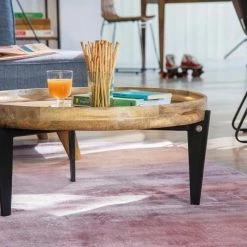 Budget 🌟 TOM TAILOR Couchtisch »T-TRAY TABLE LARGE«, mit Tablett, rund, ø 75 cm 👍 -Tom Tailor Verkaufsgeschäft 28772976