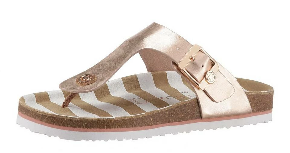 Brandneu 🎉 TOM TAILOR Zehentrenner mit atmungsaktiver Lederinnensohle Camelfarben, Roségoldfarben, Schwarz, Silberfarben 😉 9 Brandneu 🎉 TOM TAILOR Zehentrenner mit atmungsaktiver Lederinnensohle Camelfarben, Roségoldfarben, Schwarz, Silberfarben 😉 - Image 9