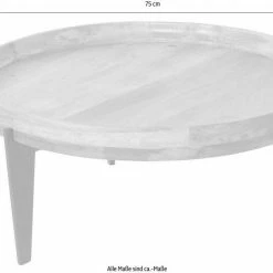 Budget 🌟 TOM TAILOR Couchtisch »T-TRAY TABLE LARGE«, mit Tablett, rund, ø 75 cm 👍 -Tom Tailor Verkaufsgeschäft 28816213