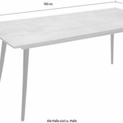 Blitzangebot 🧨 TOM TAILOR Esstisch »T-SOHO TABLE LARGE«, aus Mangoholz, Breite 180 cm ✔️ -Tom Tailor Verkaufsgeschäft 28816215
