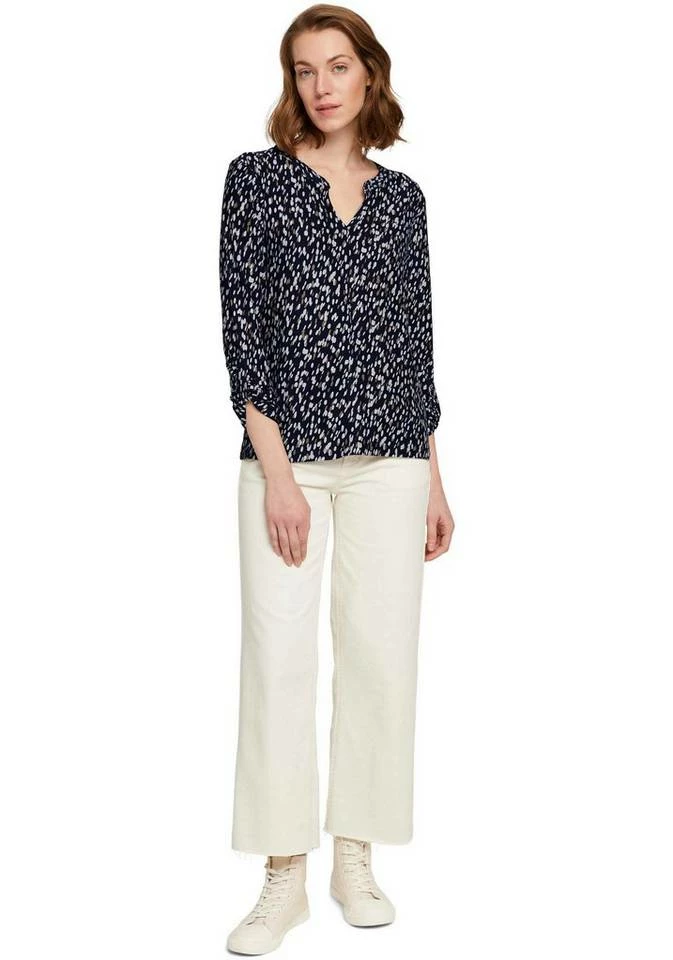 Brandneu ⭐ TOM TAILOR Henleyshirt mit Urn-Up-Ärmeln Hellmarine-gemustert, Marine-gepunktet 😀 4 Brandneu ⭐ TOM TAILOR Henleyshirt mit Urn-Up-Ärmeln Hellmarine-gemustert, Marine-gepunktet 😀 - Image 4