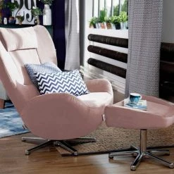 Angebote 😀 TOM TAILOR Loungesessel »TOM PURE«, mit Metall-Drehfuß in Chrom Nude TSV 27, Ochre TSV 5, Ice blue TBO 56, Dark grey TSV 39 💯 -Tom Tailor Verkaufsgeschäft 29304998