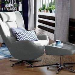 Angebote 😀 TOM TAILOR Loungesessel »TOM PURE«, mit Metall-Drehfuß in Chrom Nude TSV 27, Ochre TSV 5, Ice blue TBO 56, Dark grey TSV 39 💯 -Tom Tailor Verkaufsgeschäft 29305098