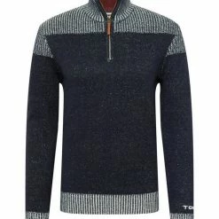 Auslauf 🔥 TOM TAILOR Strickpullover »Pullover mit Troyer Kragen« Sky Captain Blue, Soft buttercream, Decadent Bordeaux, Black Grey Melange 😀 -Tom Tailor Verkaufsgeschäft 2967e34b 9c00 5f1e 8202 a3174b333b13