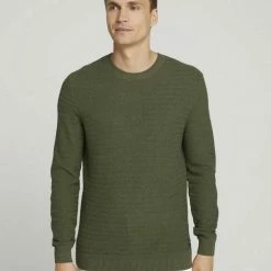Auslauf 🔔 TOM TAILOR Strickpullover »Pullover mit Bio-Baumwolle« Black Grey Melange, Spicy chocolate melange, Knitted Navy Melange, Bleak green melange 😀 -Tom Tailor Verkaufsgeschäft 29d5755c 0bf8 5e66 8fd8 729ab1063768