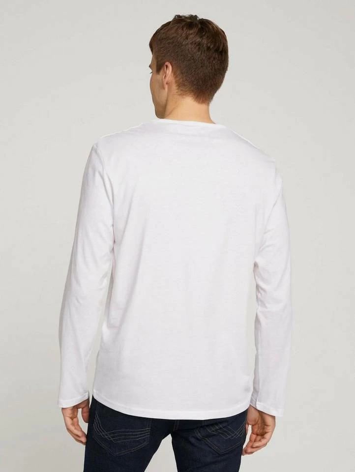 Angebote 🔔 TOM TAILOR T-Shirt »Langarmshirt mit Logoprint« Black, White 🌟 2 Angebote 🔔 TOM TAILOR T-Shirt »Langarmshirt mit Logoprint« Black, White 🌟 - Image 2