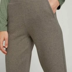 Coupon 🎁 TOM TAILOR Culotte »Cropped Stoffhose« Oyster grey melange, Java dark brown melange 👍 -Tom Tailor Verkaufsgeschäft 2ab56207 92de 5266 a9f0 6d7e47732ef8