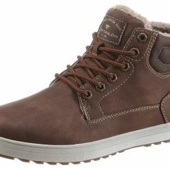 Neu 🌟 TOM TAILOR Schnürboots mit Logoprägung an der Ferse Braun, Beige, Camel, Schwarz 🔥