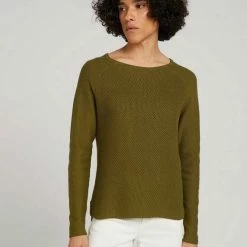 Bester Verkauf 🥰 TOM TAILOR Strickpullover »Pullover mit Wabenstruktur« Dark Denim Blue, Fog Grey Melange, Desert sand melange, Khaki olive 😉 -Tom Tailor Verkaufsgeschäft 2c5f231f cad4 5b93 9cf5 7c64157debd6