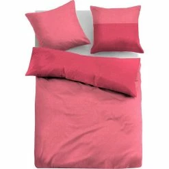 Schlussverkauf ✨ Bettwäsche »Wende-Bettwäsche aus Satin«, TOM TAILOR Kirschrot #ft5_slash# cherry red, Türkis, Rot 🎉