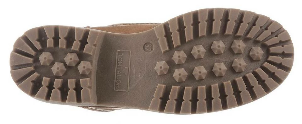 Angebote 🌟 TOM TAILOR Schnürboots mit weich gepolstertem Schaftrand Creme, Cognac 🔔 3 Angebote 🌟 TOM TAILOR Schnürboots mit weich gepolstertem Schaftrand Creme, Cognac 🔔 - Image 3