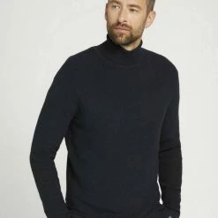 Budget 😀 TOM TAILOR Strickpullover »Strukturierter Rollkragenpullover  « Light wood taupe melange, Light Soft Grey Melange, Sky Captain Blue 😉 -Tom Tailor Verkaufsgeschäft 2e123df2 0380 57a2 ae10 2c077d4f76e6