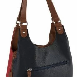 Bester Verkauf 👏 TOM TAILOR Schultertasche »Juna«, in schicker Farbkombi Marine-wei&szlig;-rot, Blau-kombi, Ros&eacute;-wei&szlig;-grau ❤️ -Tom Tailor Verkaufsgeschäft 2e563c22 ac32 5c5a a867 f3d7603bda7a