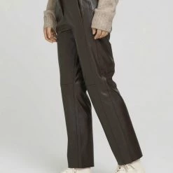 Rabatt 😍 TOM TAILOR Culotte »Stoffhose aus Kunstleder« Deep black, Java dark brown 😍 -Tom Tailor Verkaufsgeschäft 2e9d72b2 831f 5918 9d1f 50c4a80dc709