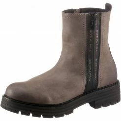 Blitzangebot 🌟 TOM TAILOR »Klassische Stiefeletten« Stiefelette Grau, Taupe 🤩 -Tom Tailor Verkaufsgeschäft 2ec0695b 2f00 53f7 8ce3 e88899da89c5