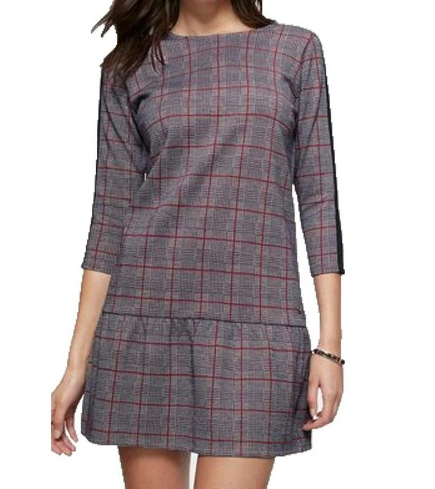 Bestes Angebot 🛒 TOM TAILOR Karokleid »TOM TAILOR POLO TEAM Herbst-Kleid kurzes Damen Karo-Kleid mit 3/4-Ärmeln Mini-Kleid Grau/Rot« ⌛ 1 Bestes Angebot 🛒 TOM TAILOR Karokleid »TOM TAILOR POLO TEAM Herbst-Kleid kurzes Damen Karo-Kleid mit 3/4-Ärmeln Mini-Kleid Grau/Rot« ⌛