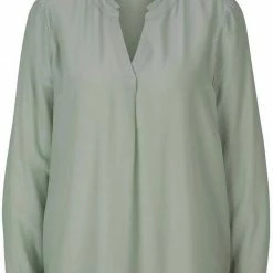 Neu 🥰 TOM TAILOR Langarmbluse mit Faltenlegung Soft greyish green, Cold beige, Dusty mid olive 🤩 -Tom Tailor Verkaufsgeschäft 2f4d225f 23b6 5a93 b99b cf0caf25b889